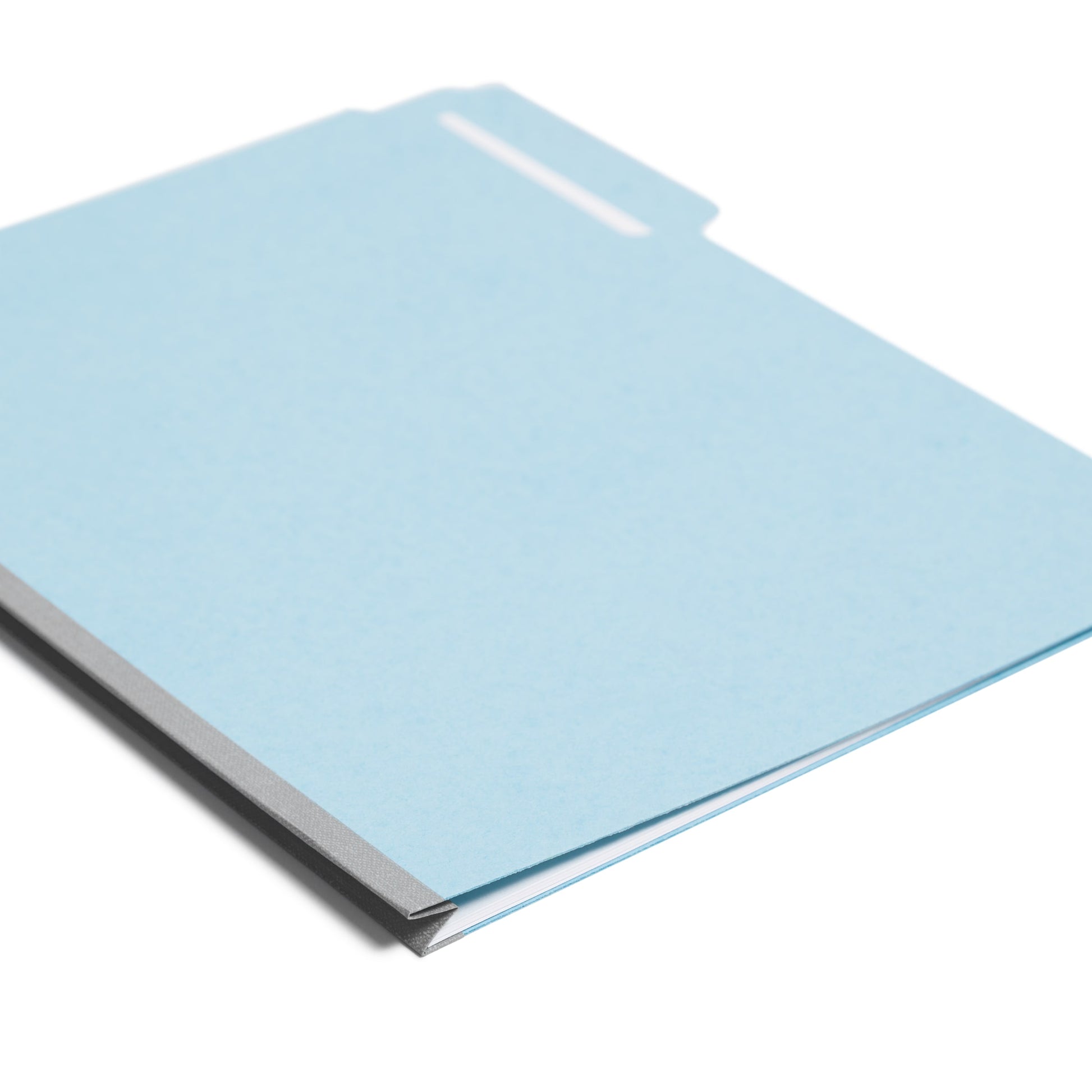 Pressboard File Folder, 1 inch Expansion, 1/3-Cut Tab, Blue Color, Letter Size, Set of 25, 086486215305