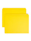 Reinforced Tab File Folders, Straight-Cut Tab, Yellow Color, Letter Size, Set of 100, 086486129107