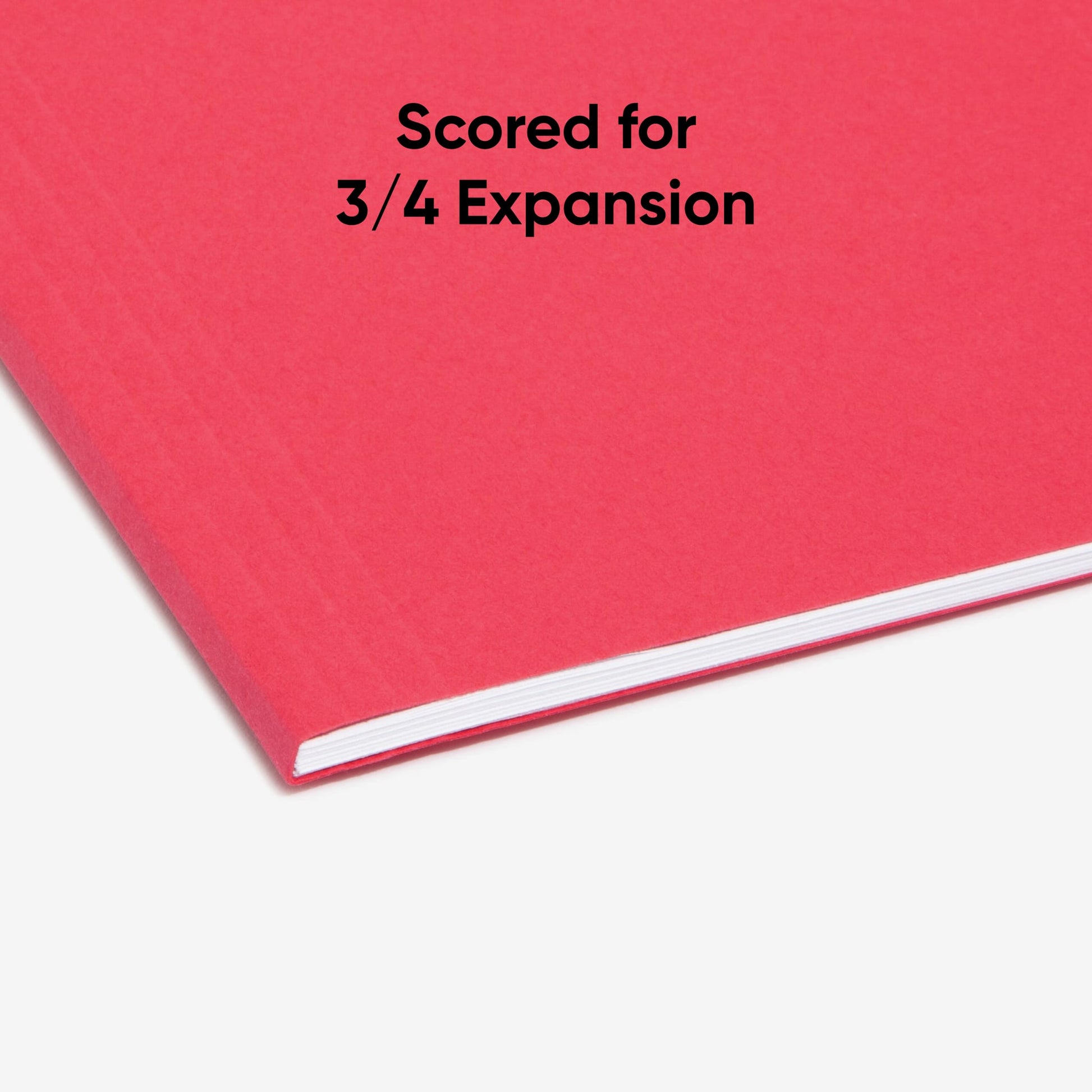 Standard Hanging File Folders with 1/5-Cut Tabs, Red Color, Letter Size, Set of 25, 086486640671