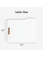 Reinforced Tab Fastener File Folders, 1/3-Cut Tab, 2 FastenersReinforced Tab Fastener File Folders, 1/3 Cut, White, Letter, White, Letter Size, Set of 50, 086486128407