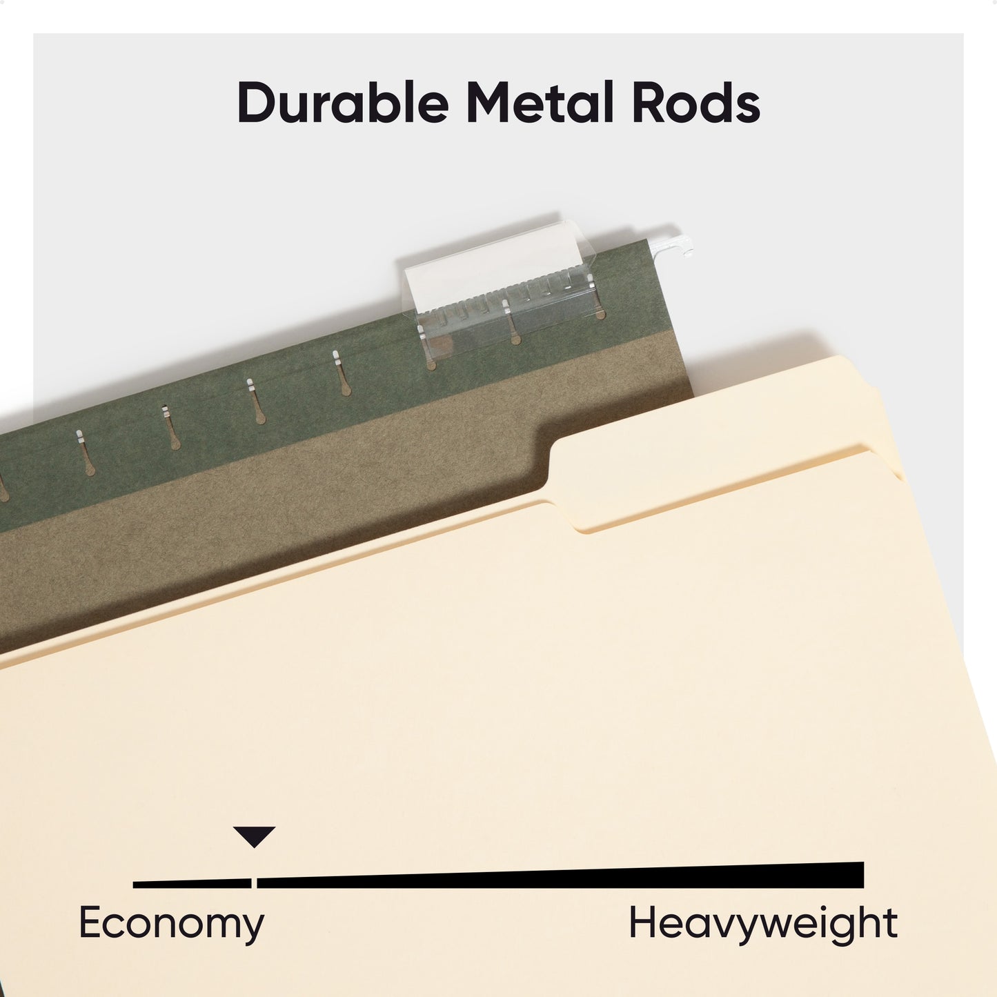 Hanging Filing Kit, 1/5-Cut Tab, Standard Green Color, Letter Size, Set of 1, 086486920070