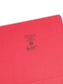 Reinforced Tab File Folders, Straight-Cut Tab, Red Color, Letter Size, Set of 100, 086486127103