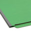 SafeSHIELD® Pressboard End Tab Classification File Folders, Straight-Cut Tab, 2 inch Expansion, 2 Divider, Green Color, Letter Size, Set of 10, 30086486267855