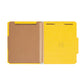 Pressboard Classification File Folders, 2 Dividers, 2 inch Expansion, Yellow Color, Letter Size, Set of 10, 30086486140646