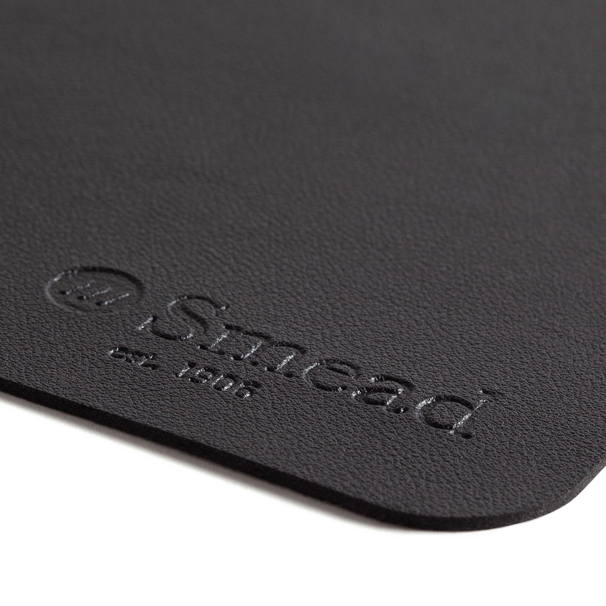 Vegan Leather Desk Pad, Charcoal Color, 36"X17" Size, Set of 1, 086486648288