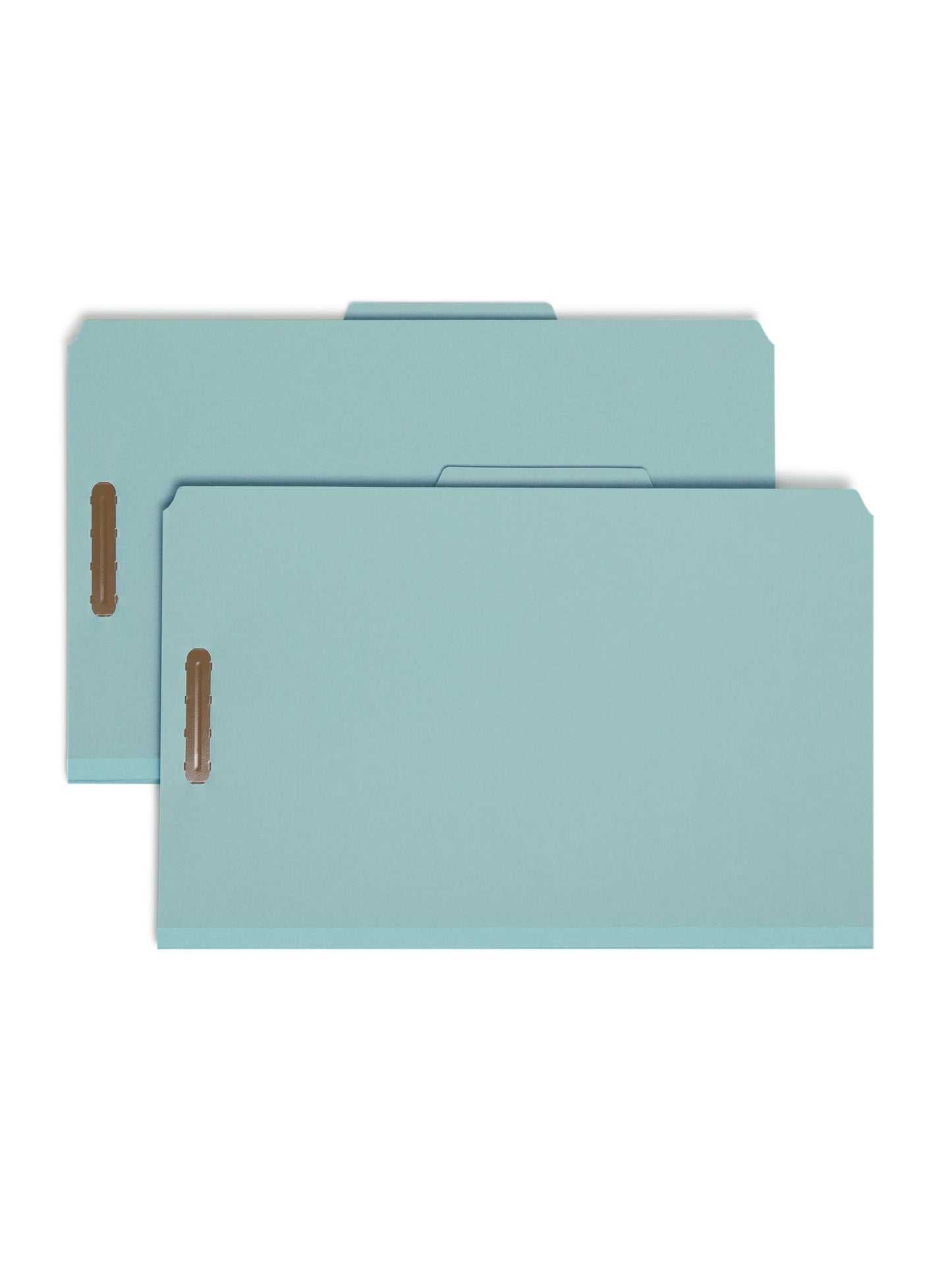 Pressboard Classification File Folders, 1 Divider, 2 inch Expansion, Blue Color, Legal Size, Set of 0, 30086486187214