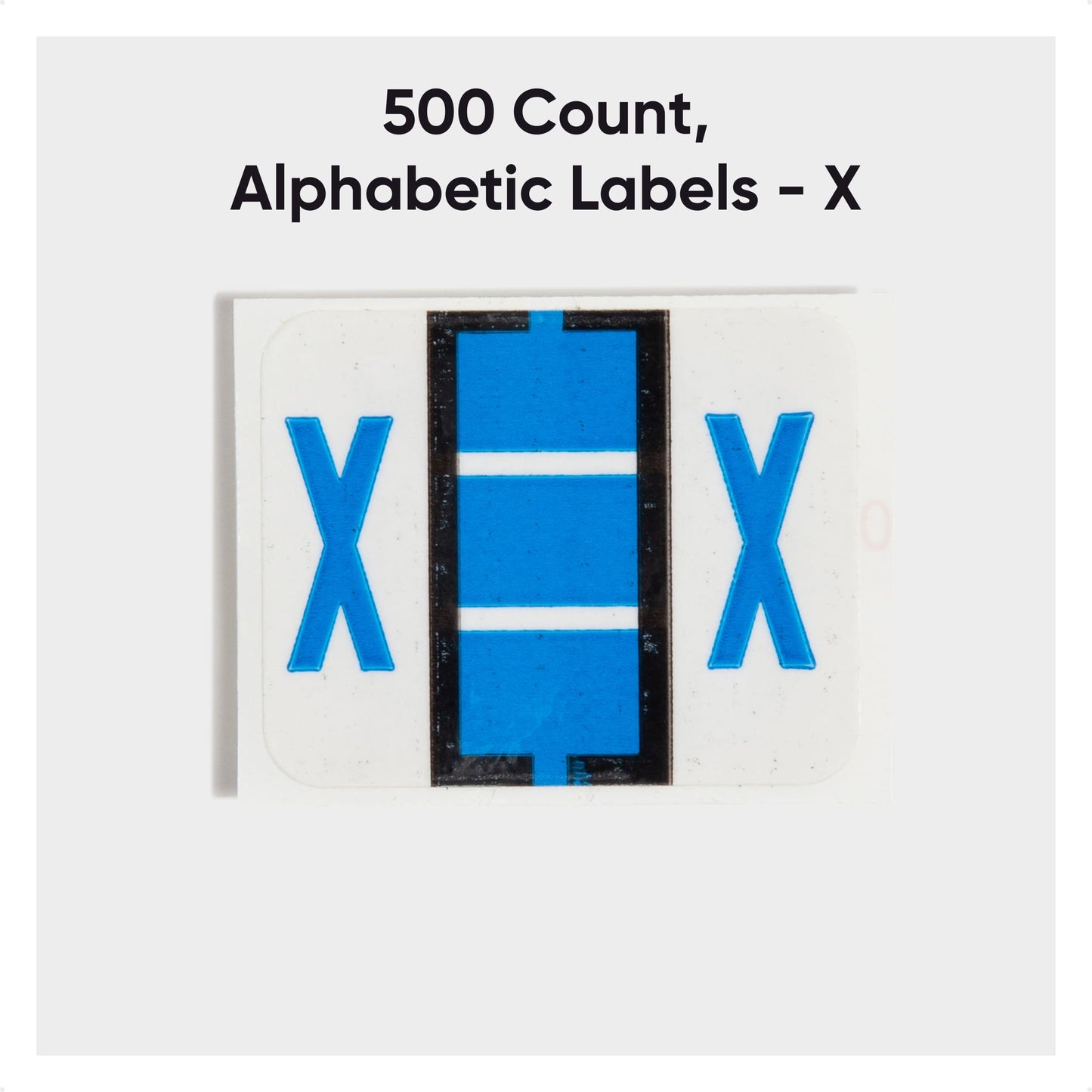 BCCR Bar Style Color-Coded Alphabetic Labels, A-Z Rolls, Blue Color, 1-1/4" X 1" Size, Set of 50, 086486670944