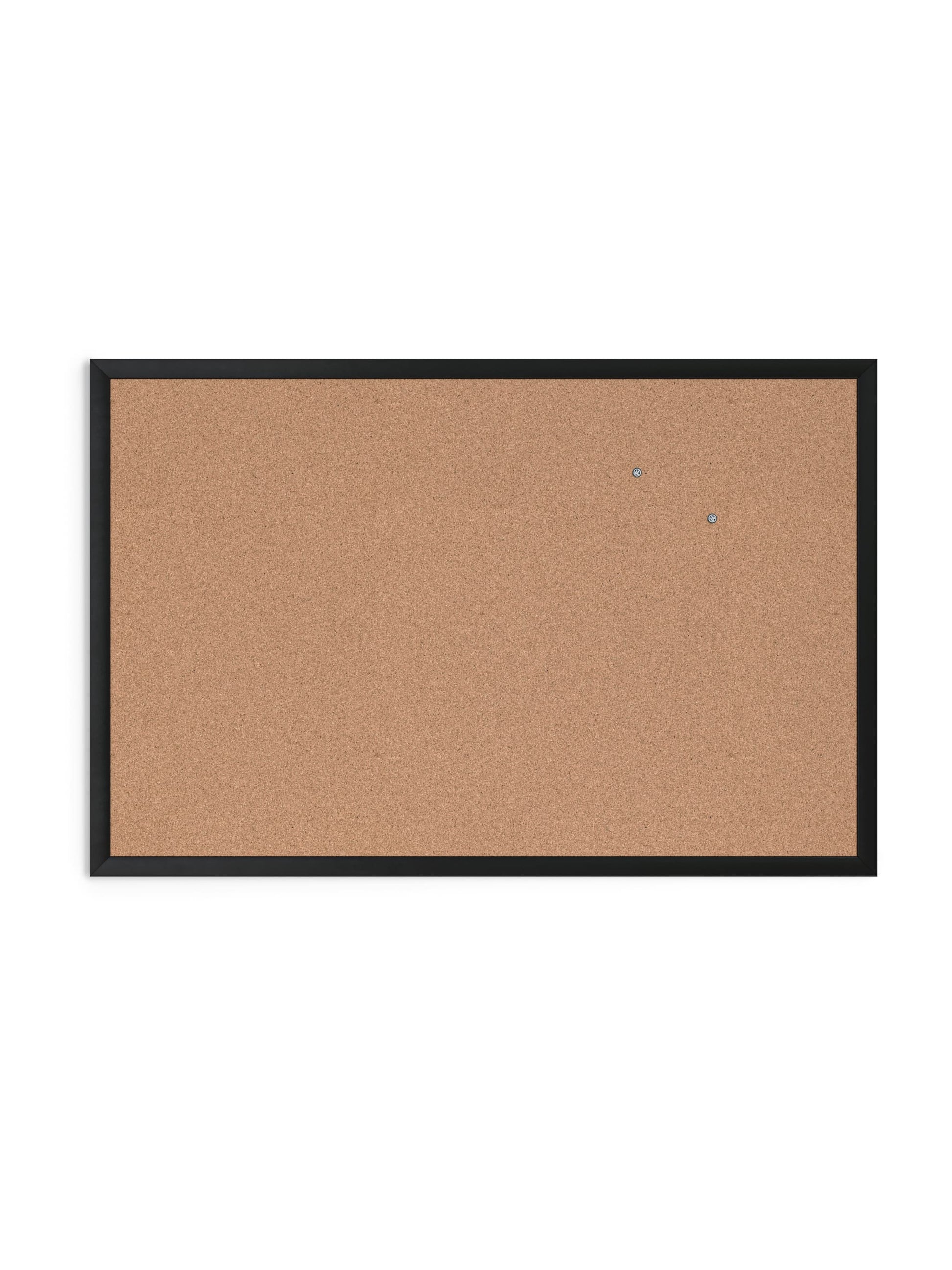 MDF Frame Cork Board, Black, Natural, 35" x 23", 3 x 2, Natural, 35" X 23" Size, Set of 1, 812296023010