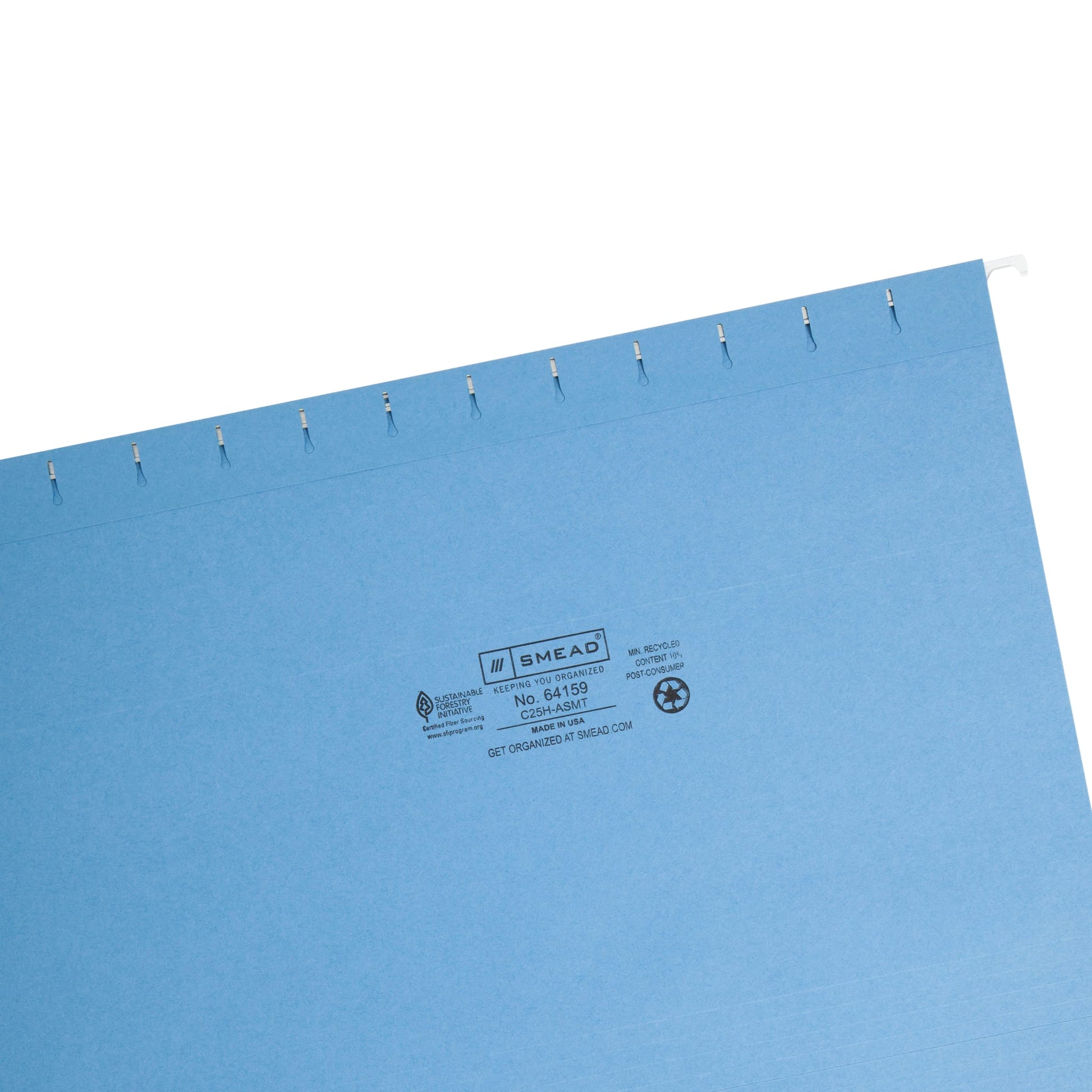 Standard Hanging File Folders with 1/5-Cut Tabs, Assorted Colors Color, Legal Size, Set of 25, 086486641593