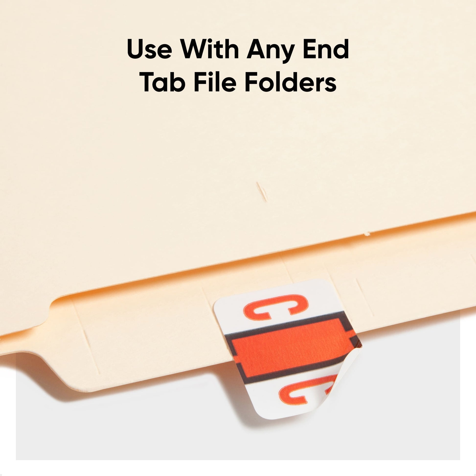 BCCR Bar Style Color-Coded Alphabetic Labels, A-Z Rolls, Dark Orange Color, 1-1/4" X 1" Size, Set of 50, 086486670739