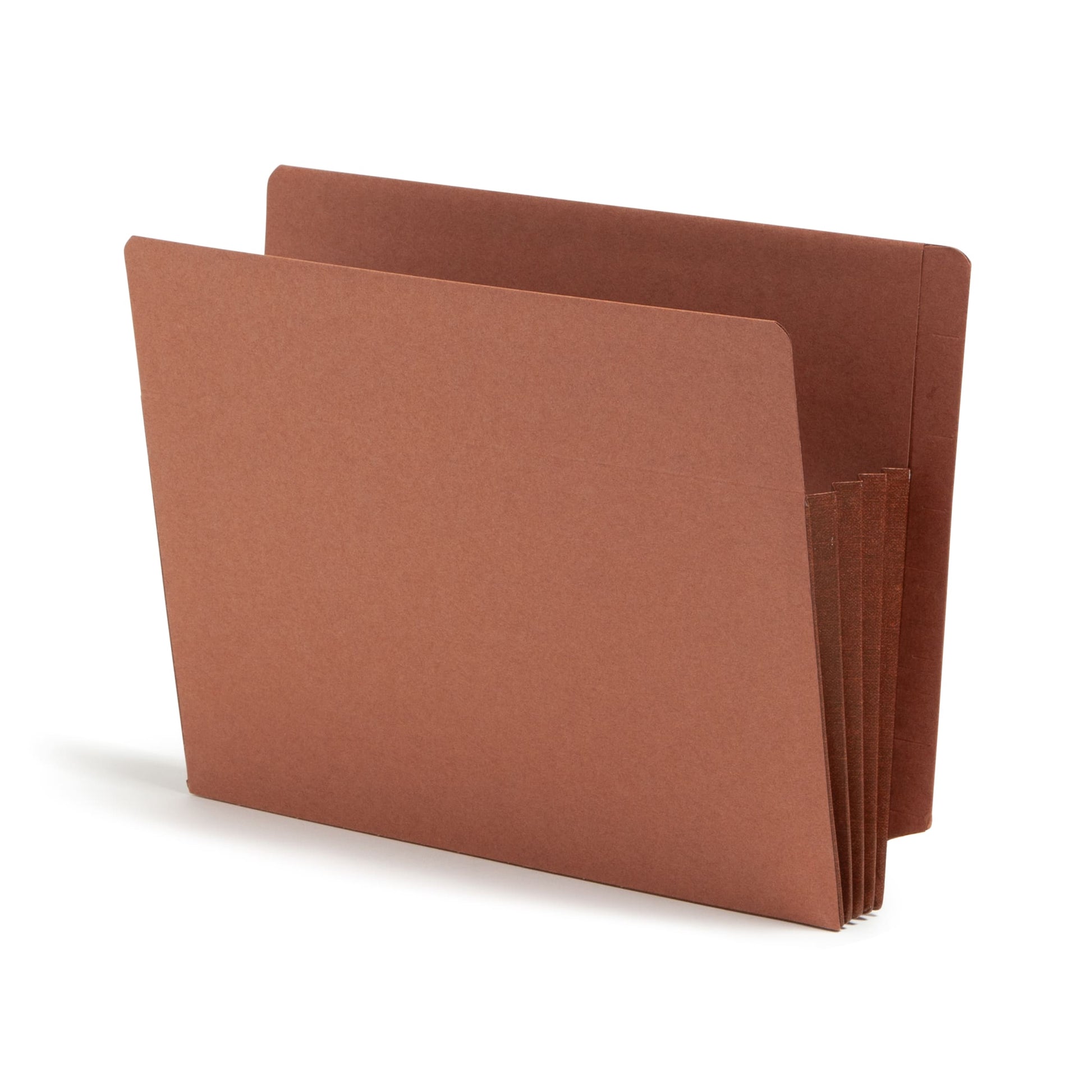 TUFF® Extra-Wide Reinforced End Tab File Pockets, Straight-Cut Tab, 3-1/2 inch Expansion, Redrope Color, Extra Wide Letter Size, Set of 10, 30086486737808