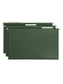 Standard Hanging File Folders with 1/3-Cut Tabs, Standard Green Color, Legal Size, Set of 25, 086486641357