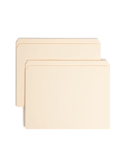 Reinforced Tab Fastener File Folders, Straight-Cut Tab, 1 Fastener, Manila Color, Letter Size, Set of 50, 086486145107