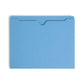 Colored File Jackets, Reinforced Straight-Cut Tab, No Expansion, Blue Color, Letter Size, Set of 100, 30086486755024