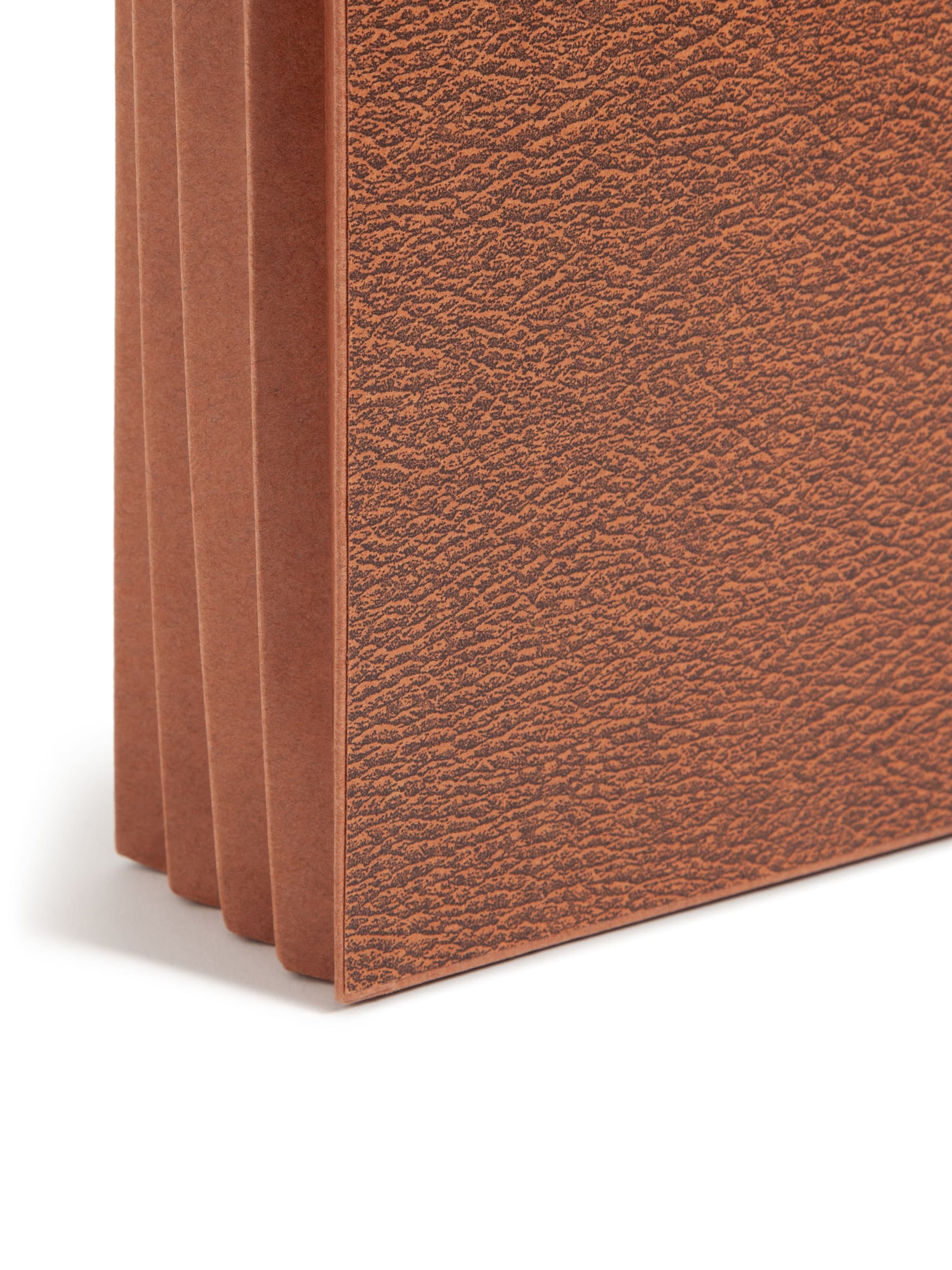 Redrope-Printed Expanding Wallets with Elastic Cord, Redrope Gusset, 3-1/2 Inch Expansion, Brown Color, Letter Size, Set of 10, 30086486713536