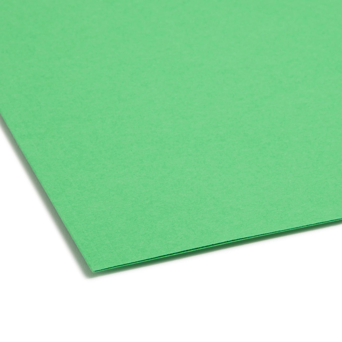 Reinforced Tab Fastener File Folders, 1/3-Cut Tab, 2 Fasteners, Green Color, Letter Size, Set of 50, 086486121408