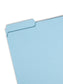 Pressboard File Folder, 1 inch Expansion, 1/3-Cut Tab, Blue Color, Letter Size, Set of 25, 086486215305