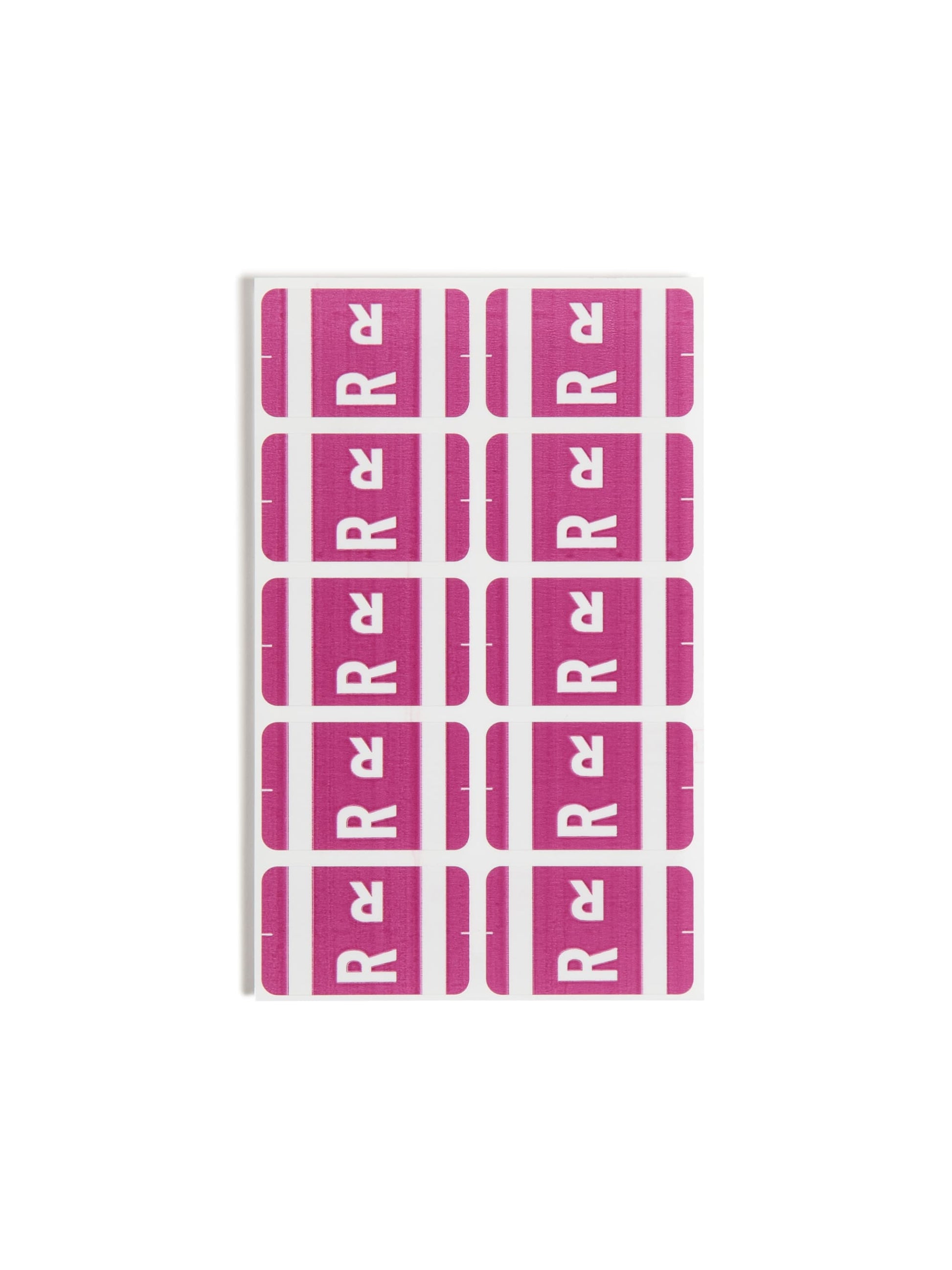 AlphaZ® ACCS Color Coded Alphabetic Labels - Sheets, Purple Color, 1" X 1-5/8" Size, Set of 100, 086486671880