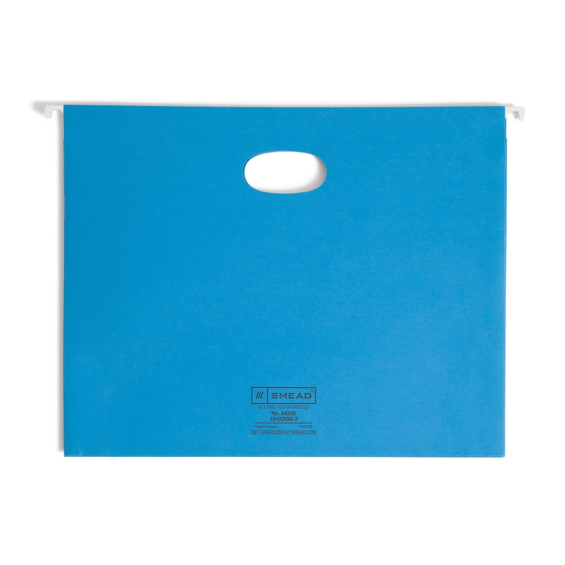 Hanging File Pockets with Tabs, 2" Expansion, Blue Color, Letter Size, Set of 25, 086486642507