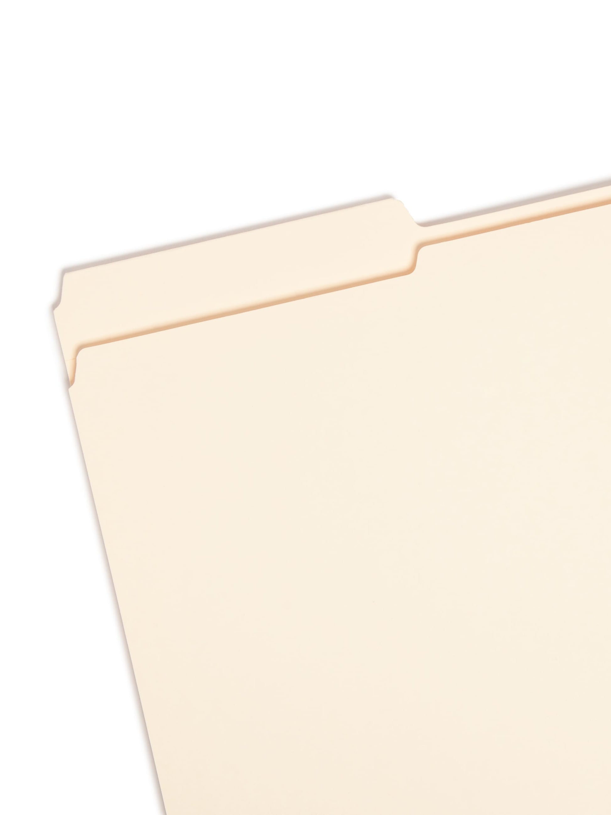 Reinforced Tab File Folders, 1.5 inch Expansion, 1/3-Cut Tab, Manila Color, Legal Size, Set of 50, 086486154055