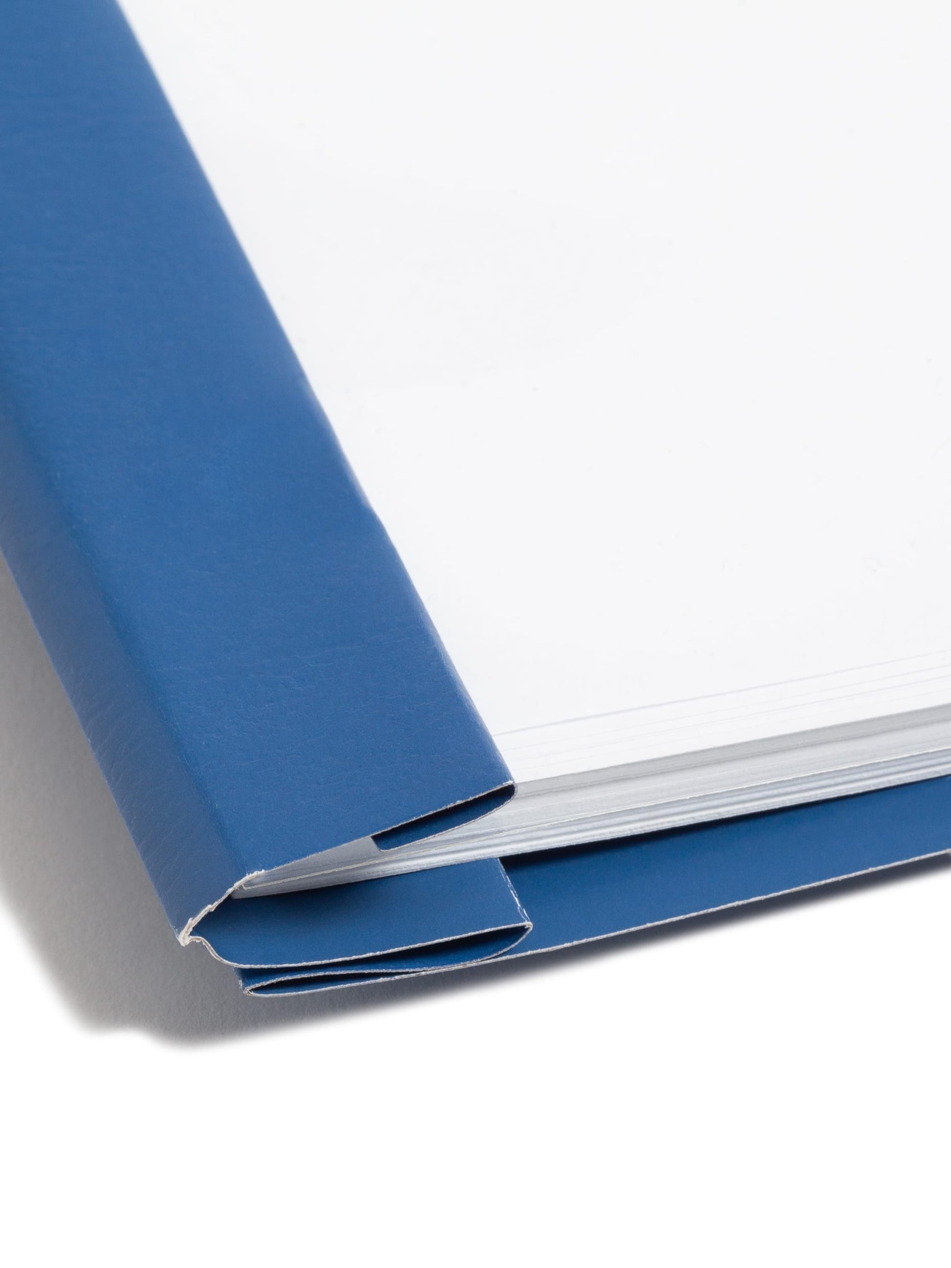 Heavyweight Paper Report Covers with Clear Front, Dark Blue Color, Letter Size, Set of 25, 30086486874558
