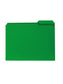 Poly File Folders, 1/3-Cut Tab, Green Color, Letter Size, Set of 24, 086486105026