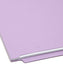 Shelf-Master® Reinforced Tab End Tab File Folders, Straight-Cut Tab, Lavender Color, Letter Size, Set of 100, 086486254106