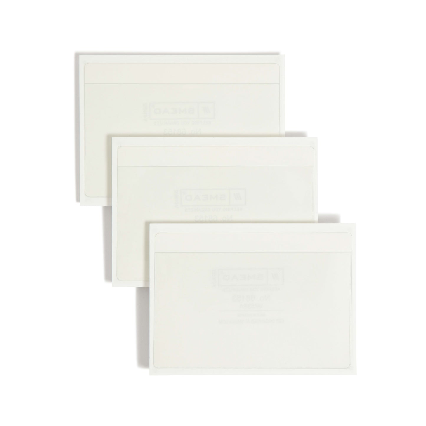 Self-Adhesive Poly Pockets, Clear Color, 5" X 3" Size, Set of 100, 086486681537