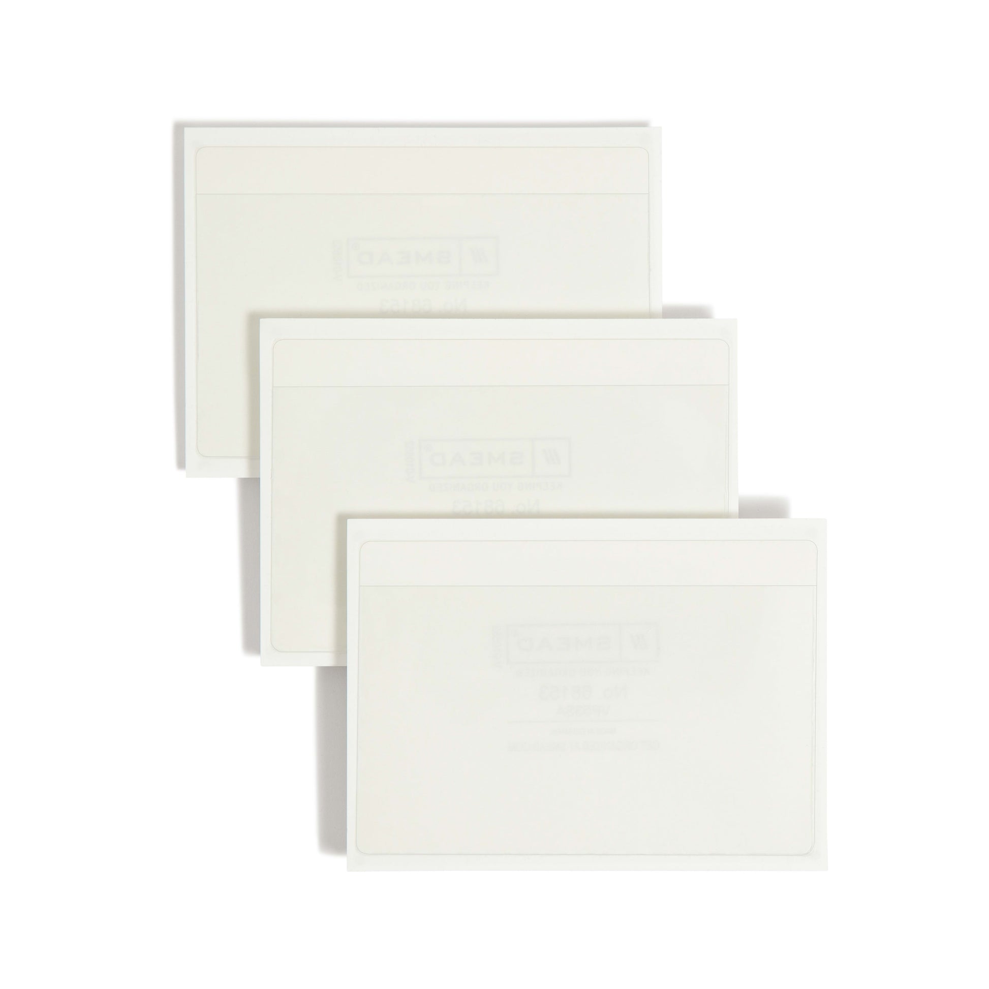 Self-Adhesive Poly Pockets, Clear Color, 5" X 3" Size, Set of 100, 086486681537