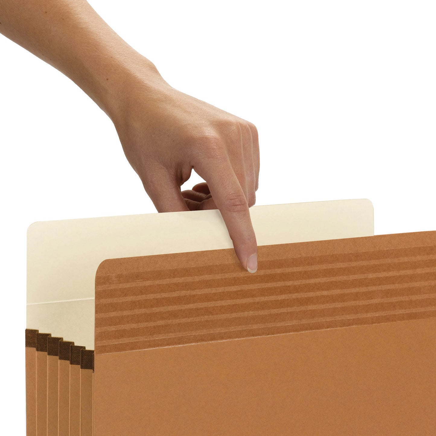Easy Grip® File Pockets, 5-1/4 inch Expansion, Straight-Cut Tab, Redrope Color, Letter Size, Set of 10, 30086486732094