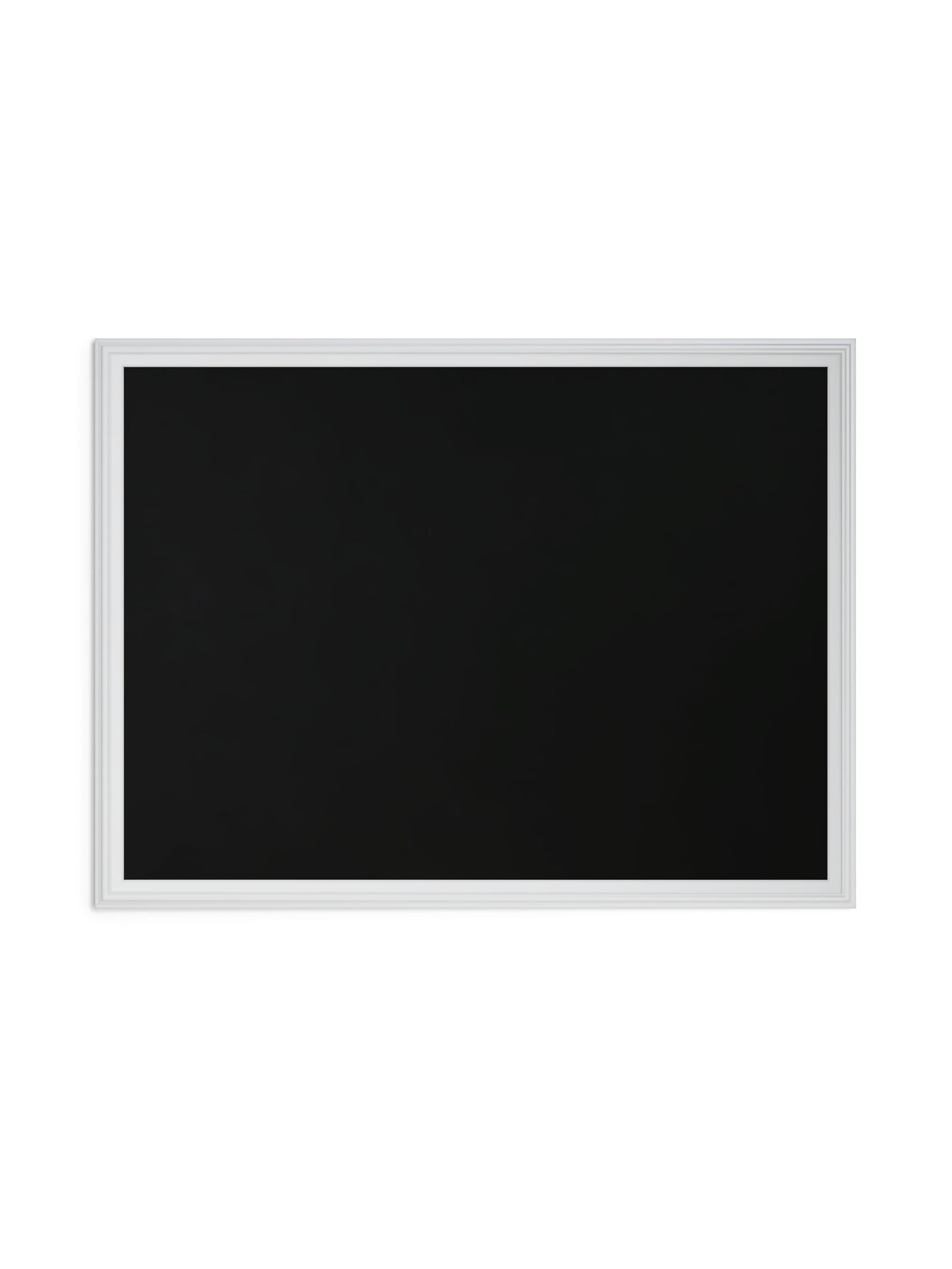 Decor Frame Magnetic Chalkboard, White, Black, 40" x 30", 4 x 3, Black, 40" X 30" Size, Set of 1, 817894029167
