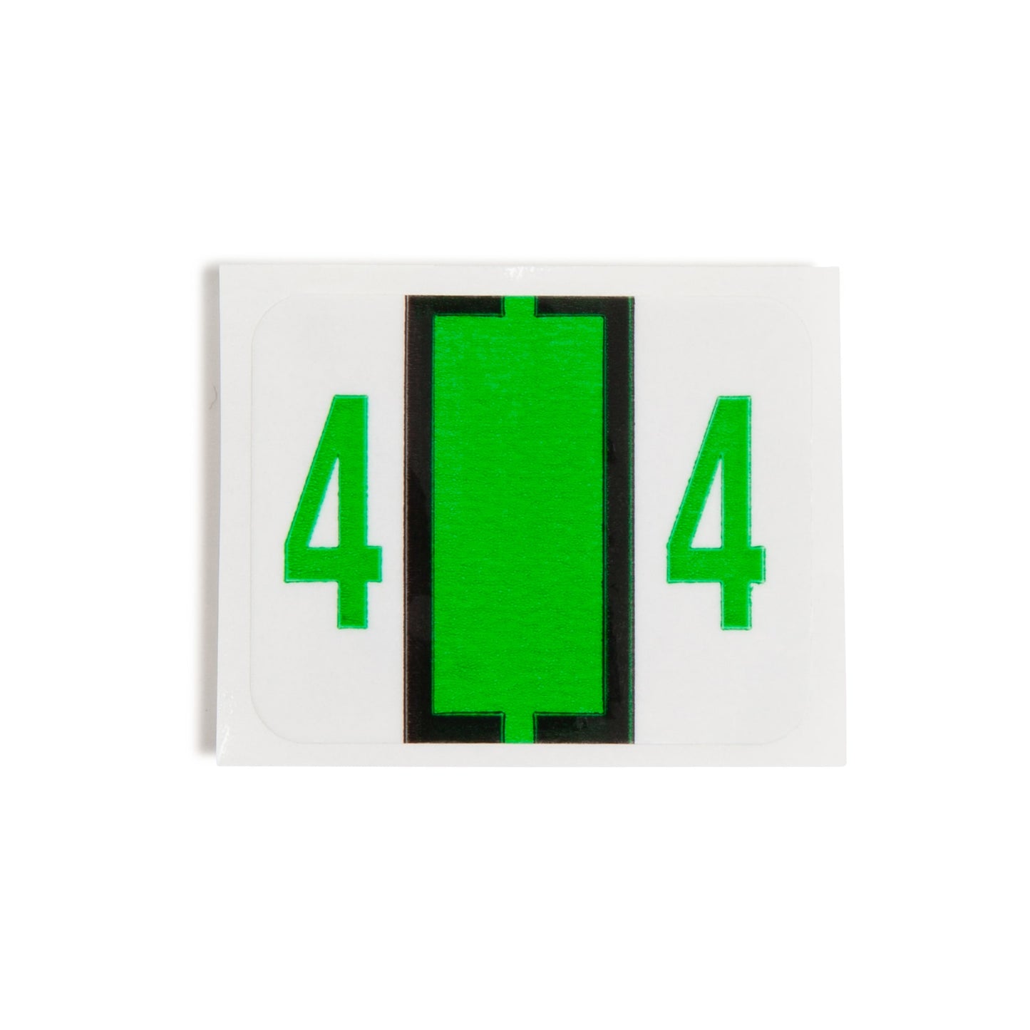 BCCRN Bar Style Color-Coded Numeric Labels, 0-9 Rolls, Light Green Color, 1-1/4" X 1" Size, Set of 50, 086486673747