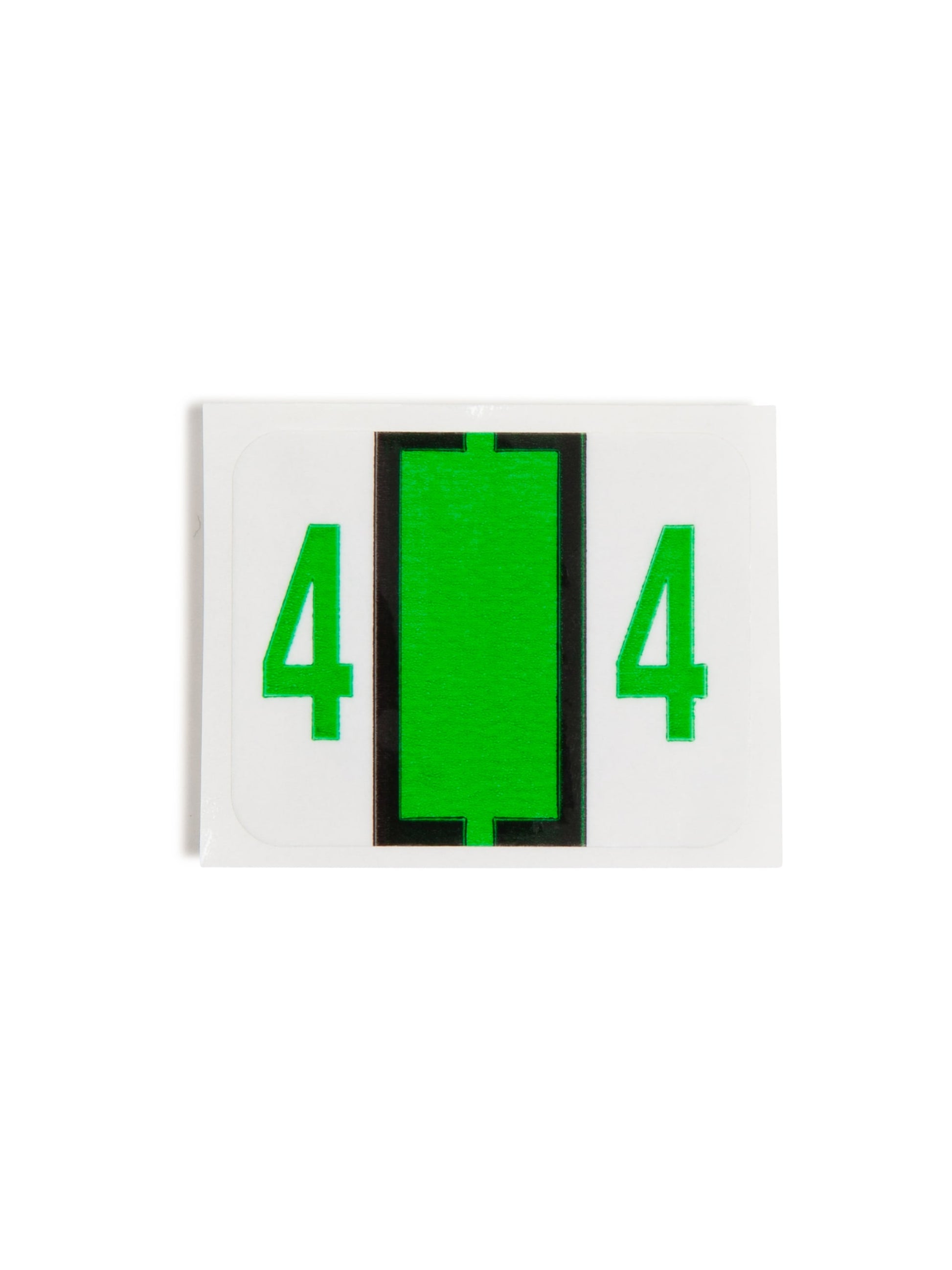 BCCRN Bar Style Color-Coded Numeric Labels, 0-9 Rolls, Light Green Color, 1-1/4" X 1" Size, 