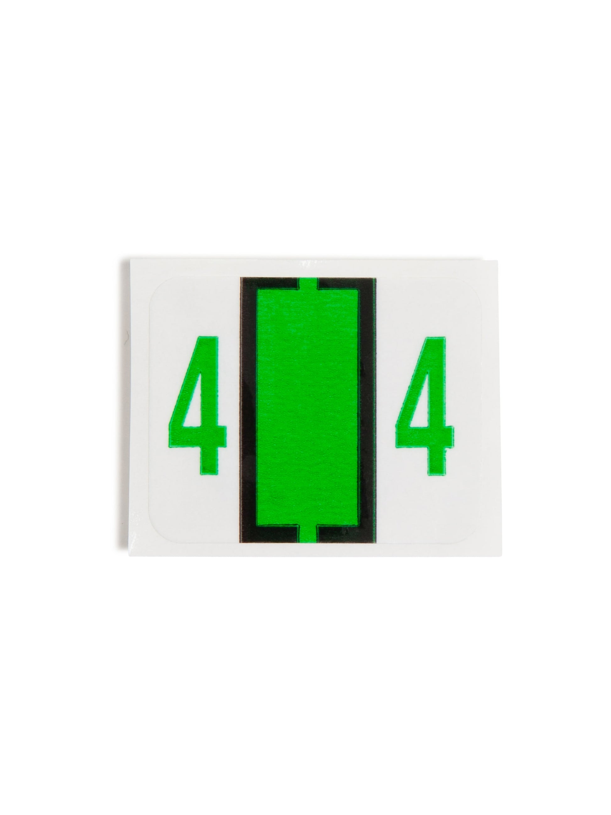 BCCRN Bar Style Color-Coded Numeric Labels, 0-9 Rolls, Light Green Color, 1-1/4" X 1" Size, Set of 1, 086486673747