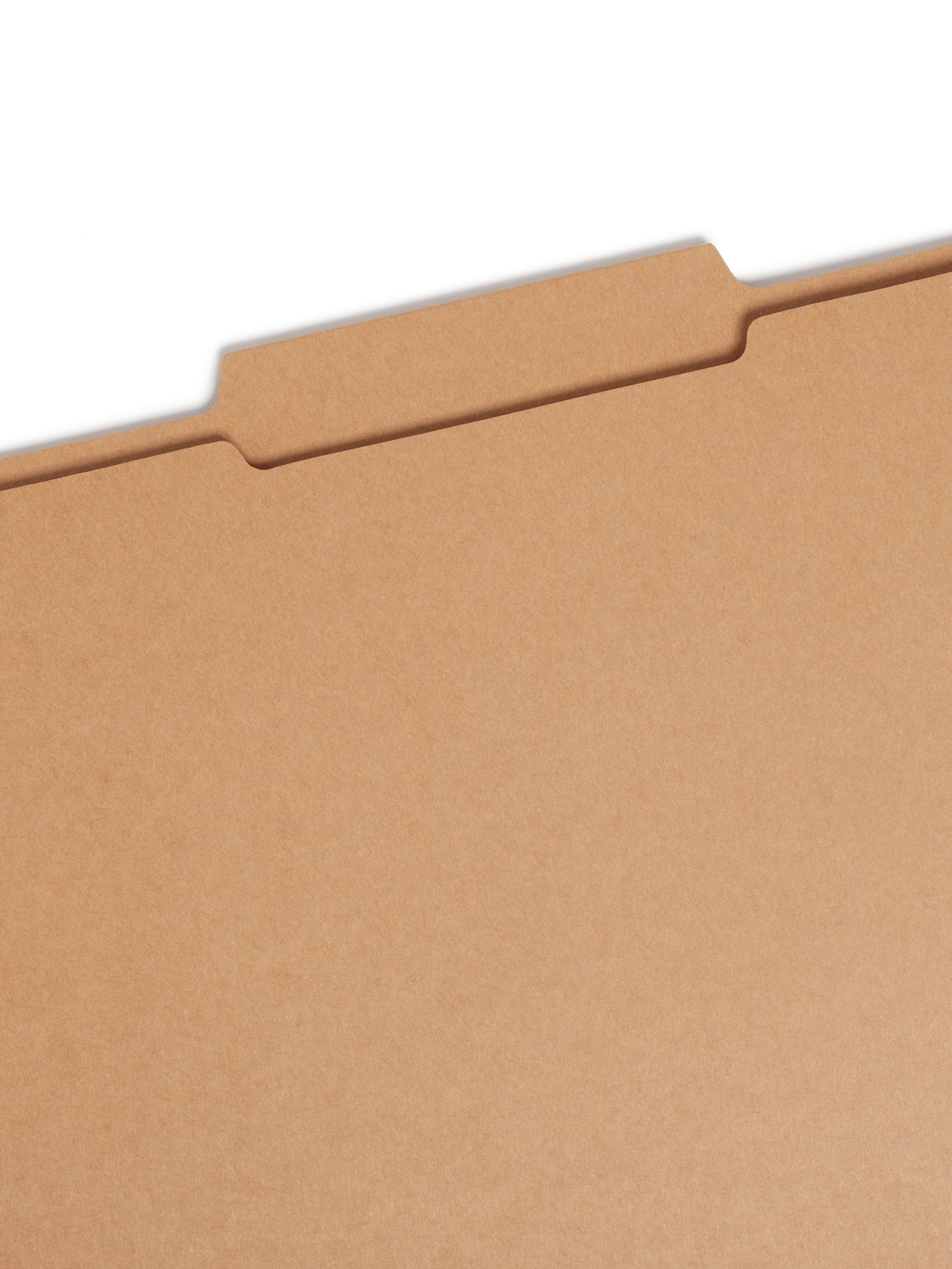Reinforced Tab File Folders, 2/5-Cut Right of Center Tab, Kraft Color, Letter Size, Set of 100, 086486107761