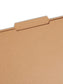 Reinforced Tab File Folders, 2/5-Cut Right of Center Tab, Kraft Color, Letter Size, Set of 100, 086486107761
