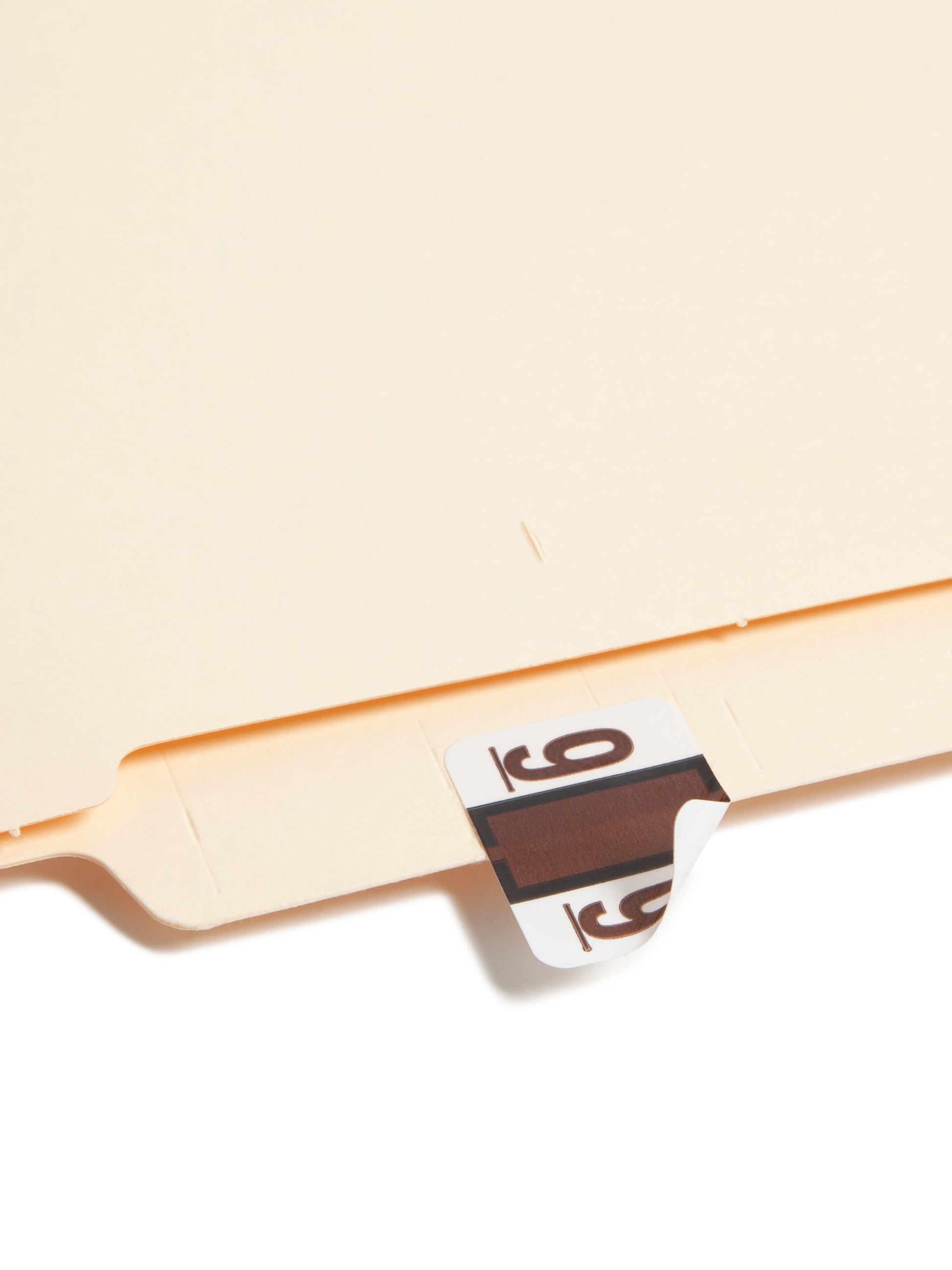 BCCRN Bar Style Color-Coded Numeric Labels, 0-9 Rolls, Brown Color, 1-1/4" X 1" Size, Set of 50, 086486673792