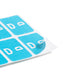 AlphaZ® ACCS Color Coded Alphabetic Labels - Sheets, Light Blue Color, 1" X 1-5/8" Size, Set of 100, 086486671743