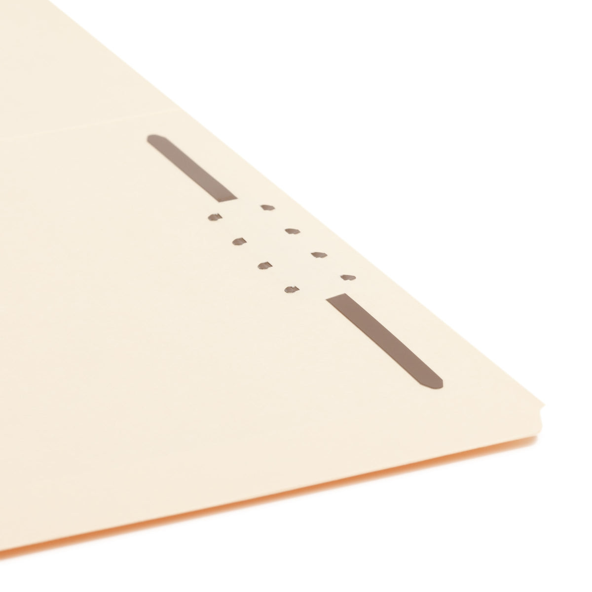 Reinforced Tab Fastener File Folders, Straight-Cut Tab, 1 Fastener, Manila Color, Legal Size, Set of 50, 086486195102