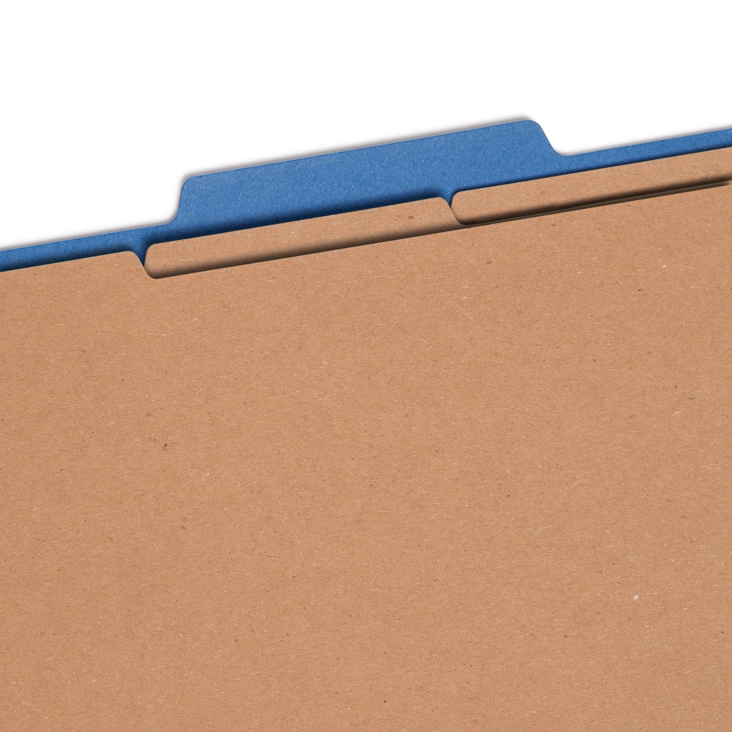 SafeSHIELD® Pressboard Classification File Folders, 3 Dividers, 3 inch Expansion, 2/5-Cut Tab, Dark Blue Color, Letter Size, Set of 10, 30086486140967