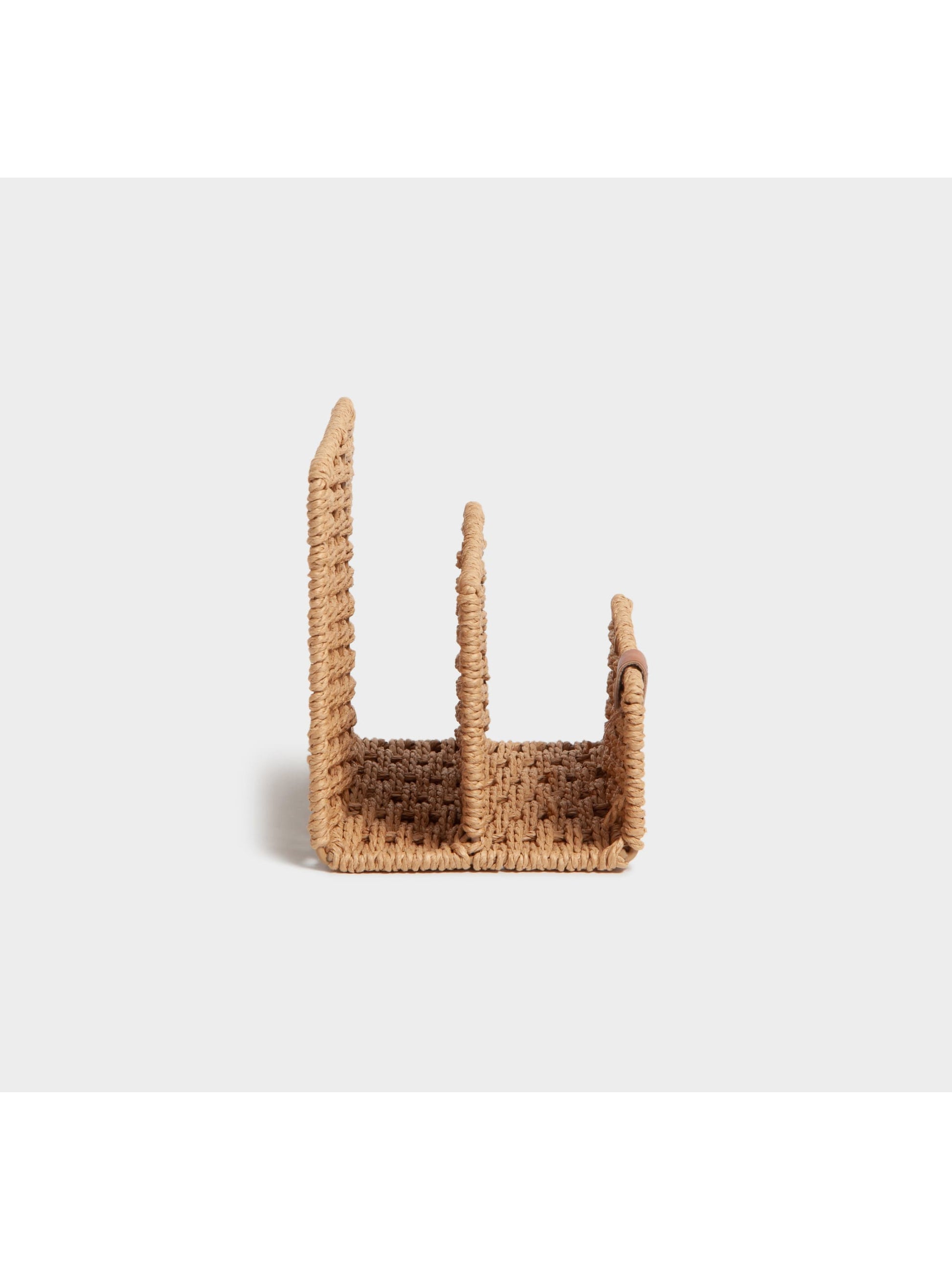 Woven desk organization , 6.1" x 4.2" x 5", BrownWoven Letter Sorter, Woven, Brown, 6.1" x 4.2" x 5", Brown, 6.1" X 4.2" X 5" Size, Set of 1, 843463160887
