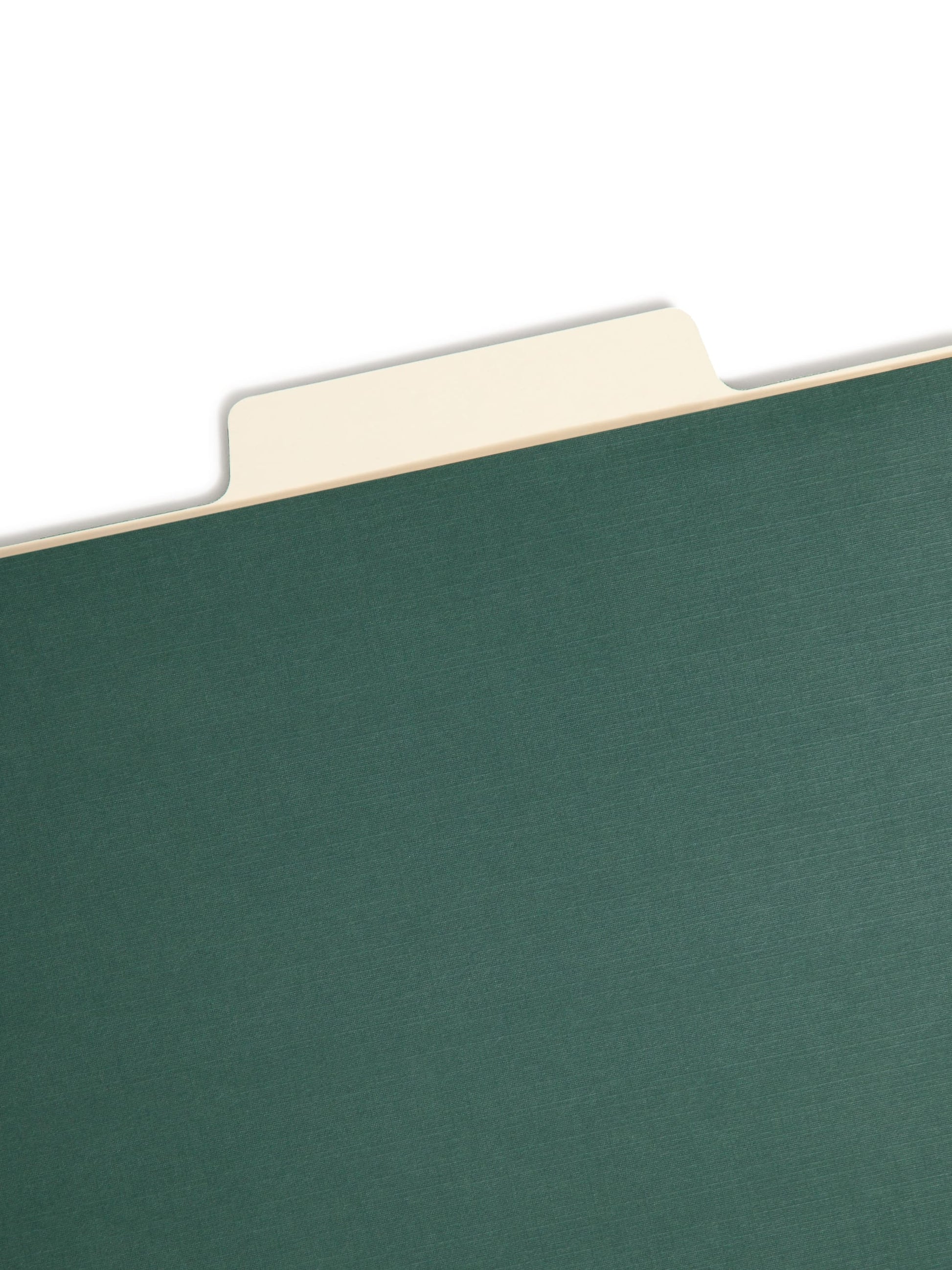 SuperTab® Classification File Folders, Dark Green Color, Letter Size, Set of 10, 30086486140127