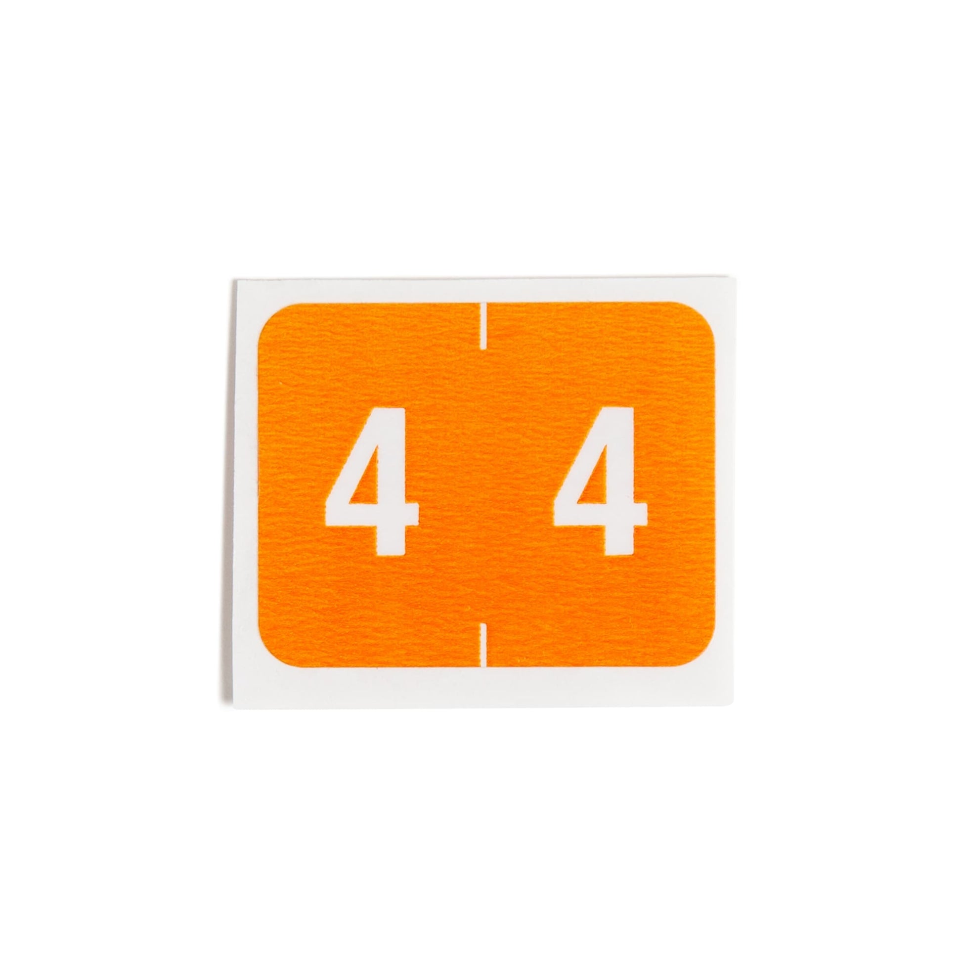 DCCRN Color-Coded Numeric Labels - Rolls, Orange Color, 1-1/4" X 1" Size, Set of 500, 086486673440