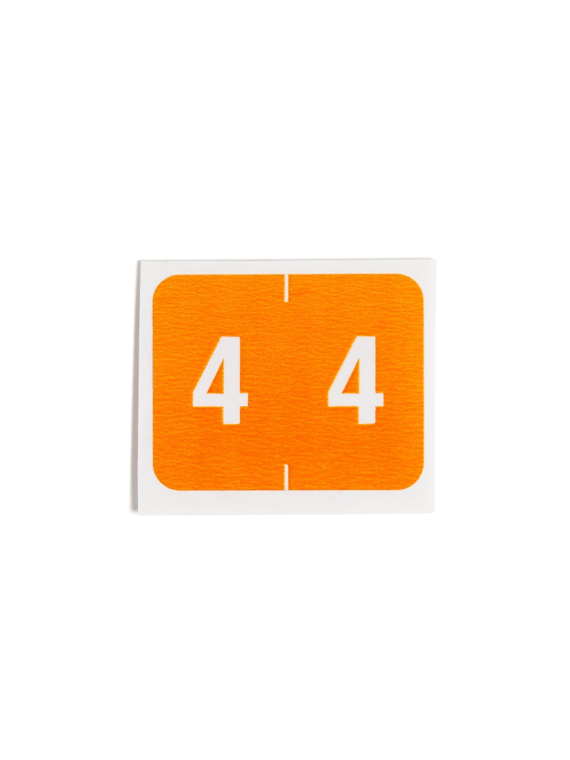 DCCRN Color-Coded Numeric Labels - Rolls, Orange Color, 1-1/4" X 1" Size, Set of 1, 086486673440