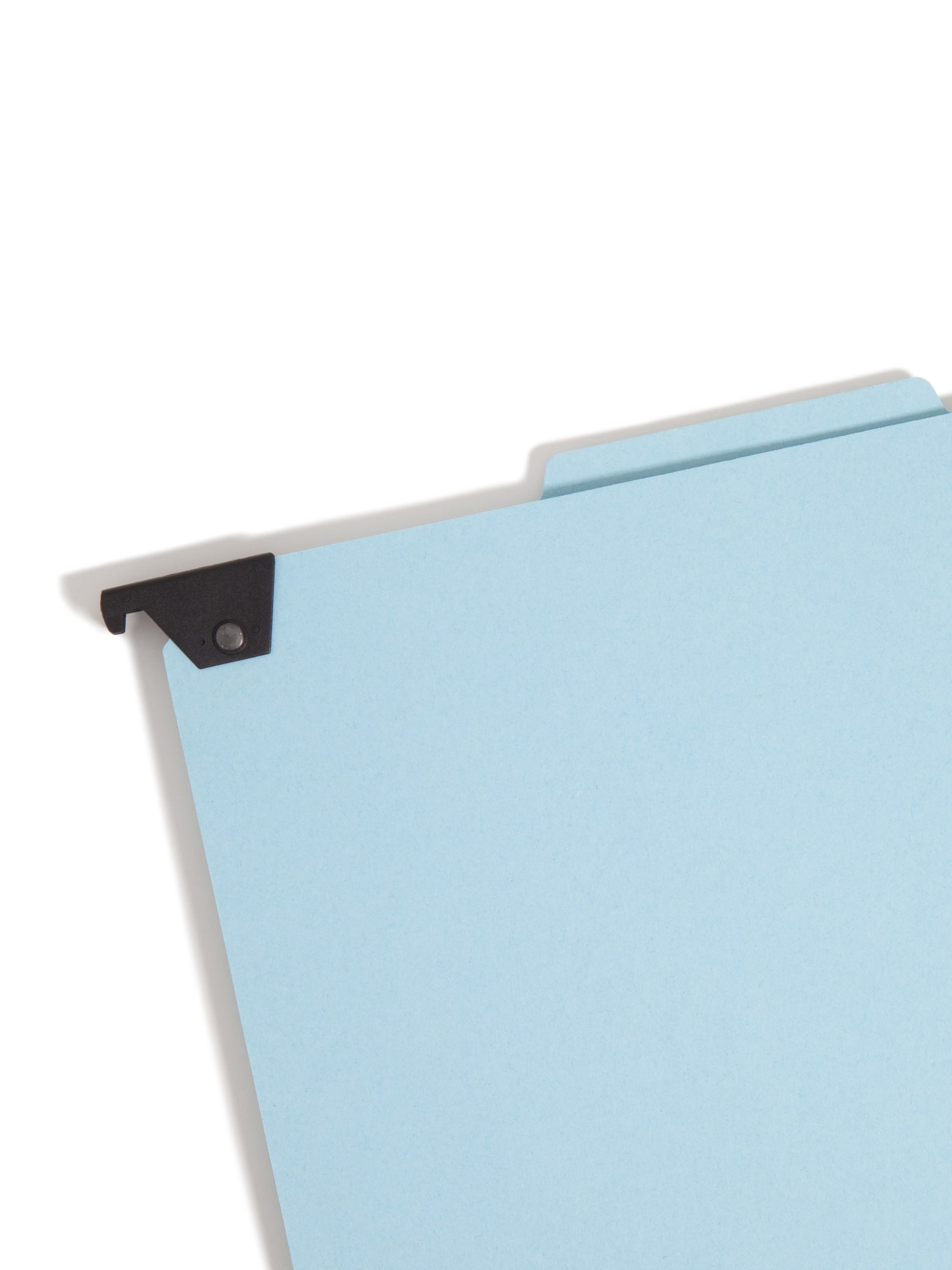 FasTab®/SafeSHIELD® Hanging Classification File Folders, 2 Dividers, Blue Color, Legal Size, 