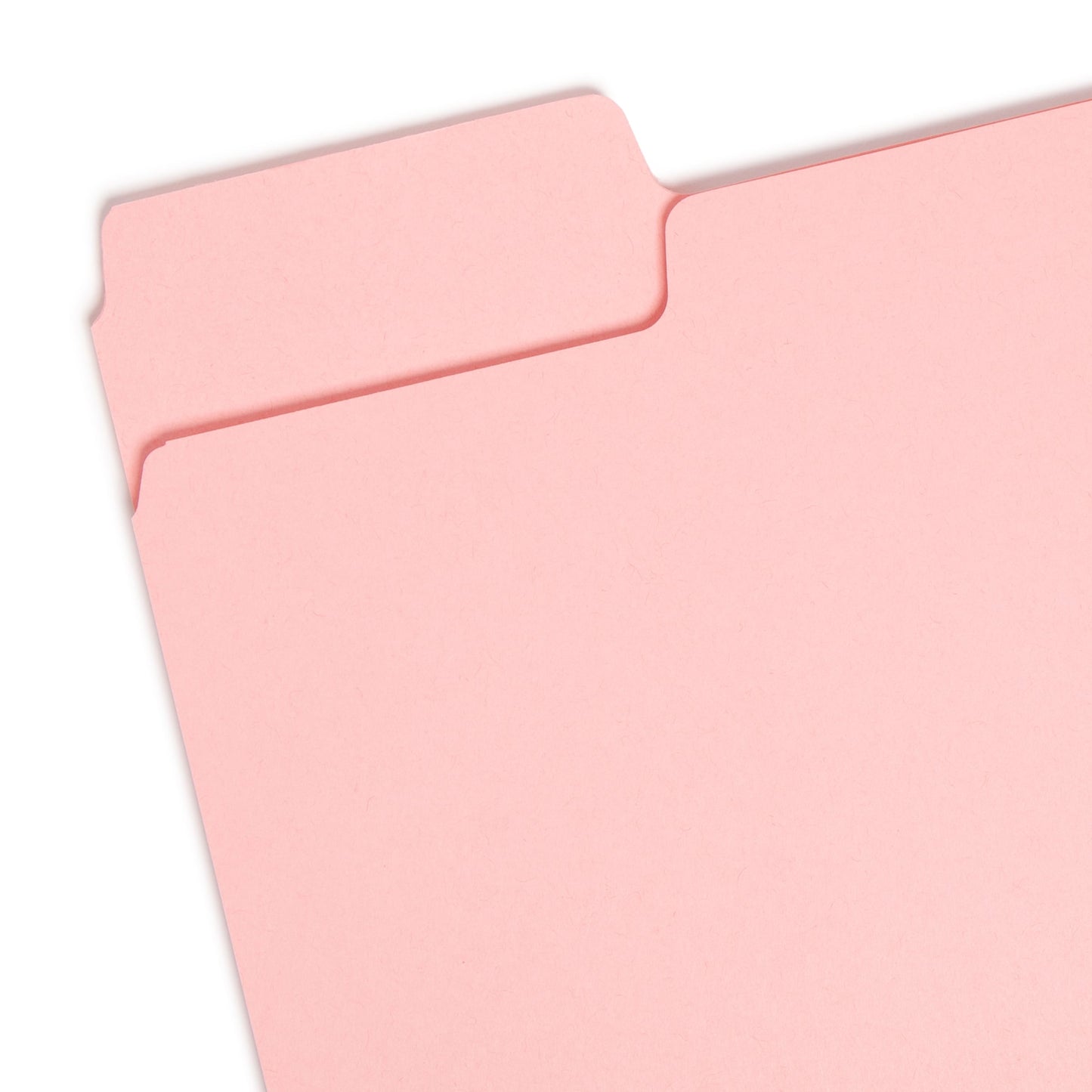 Standard File Folders, 1/3-Cut Tab, Pink Color, Letter Size, Set of 100, 086486126434