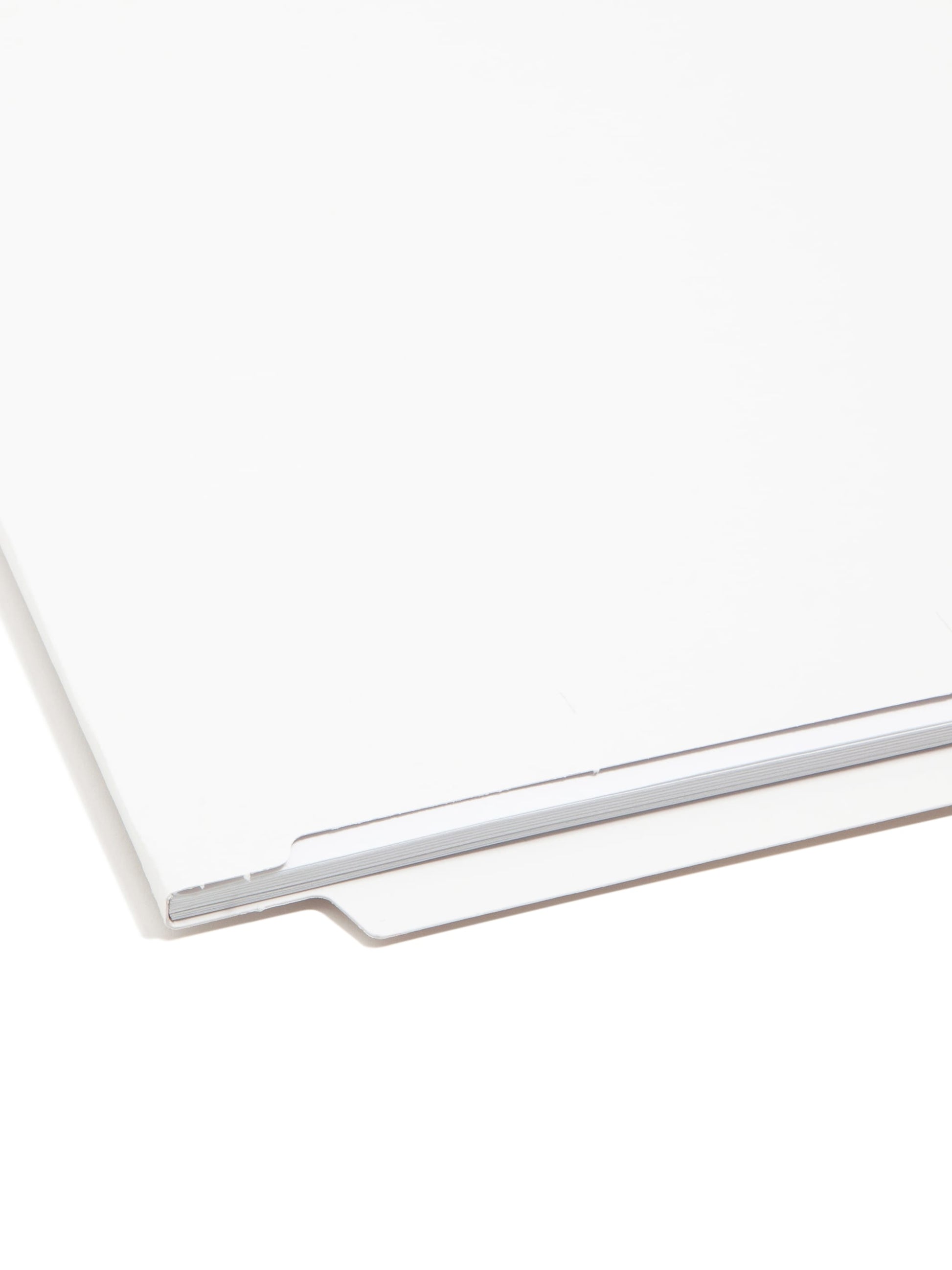 Shelf-Master® Reinforced Tab End Tab File Folders, Straight-Cut Tab, White Color, Letter Size, Set of 100, 086486258104