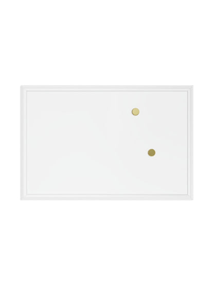 U Brands White Décor Frame Magnetic Dry Erase Board, 30" x 20"