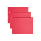 Standard Hanging File Folders with 1/5-Cut Tabs, Red Color, Letter Size, Set of 25, 086486640671