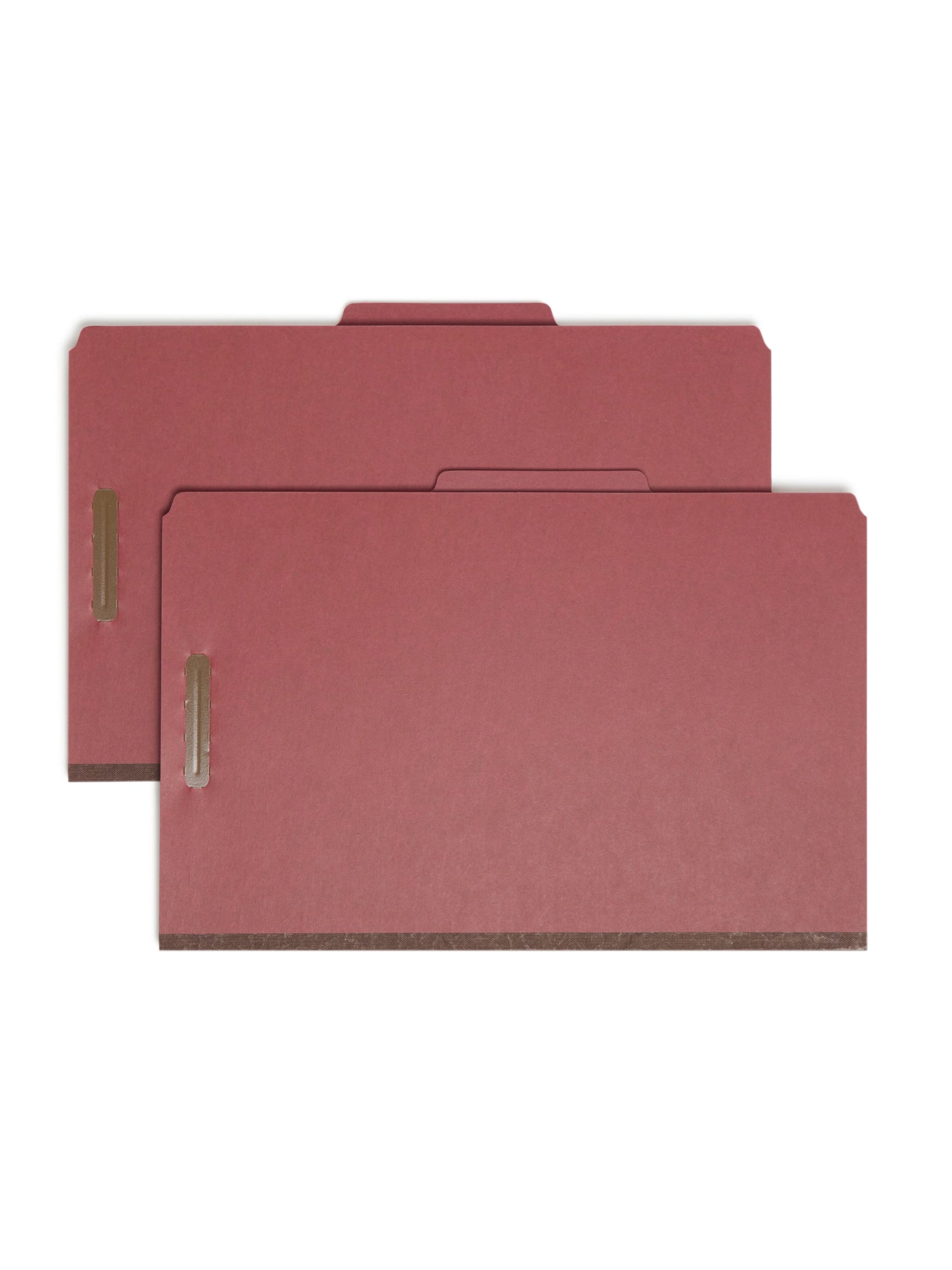Pressboard Classification File Folders, 2 Dividers, 2 inch Expansion, Red Color, Legal Size, Set of 0, 30086486190238